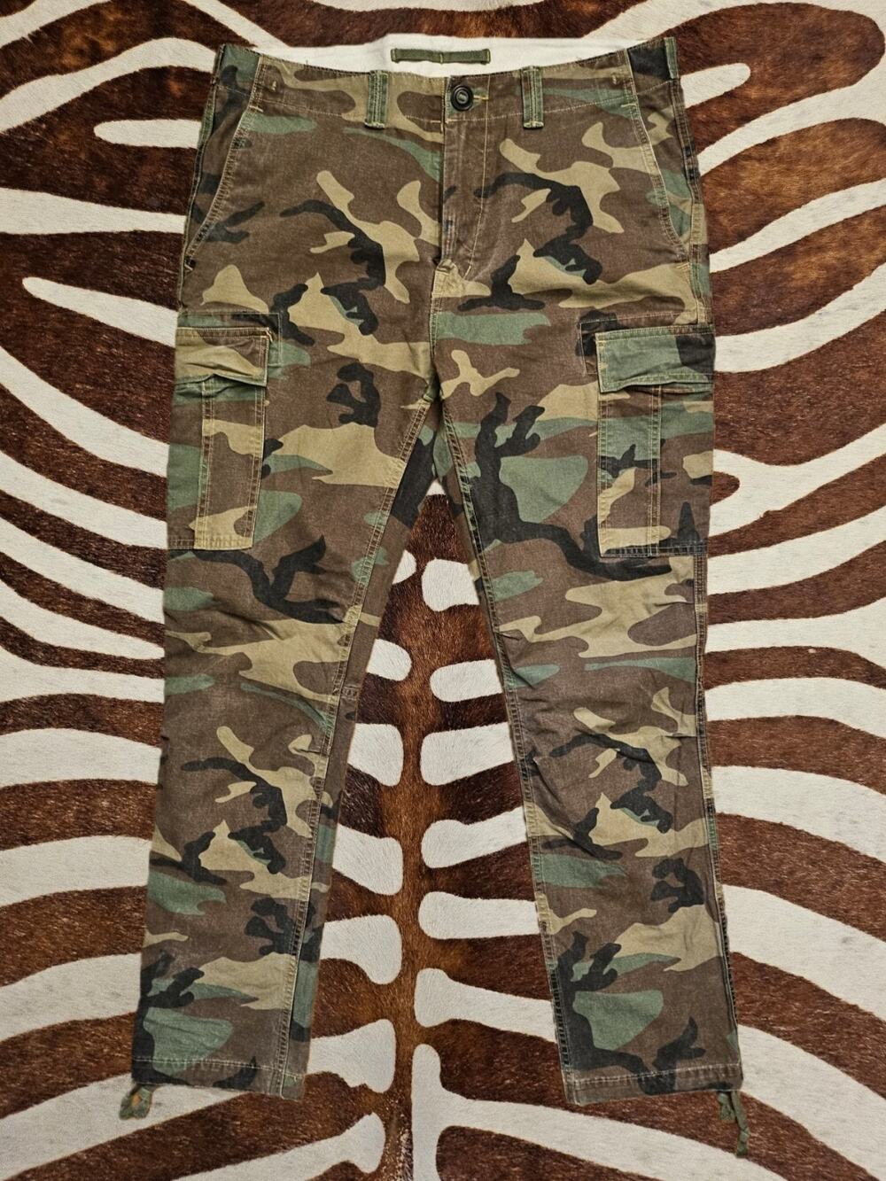 Polo Ralph Lauren Camo Cargo Pants Mens 32x32 Classic Fit Military Surplus Chino
